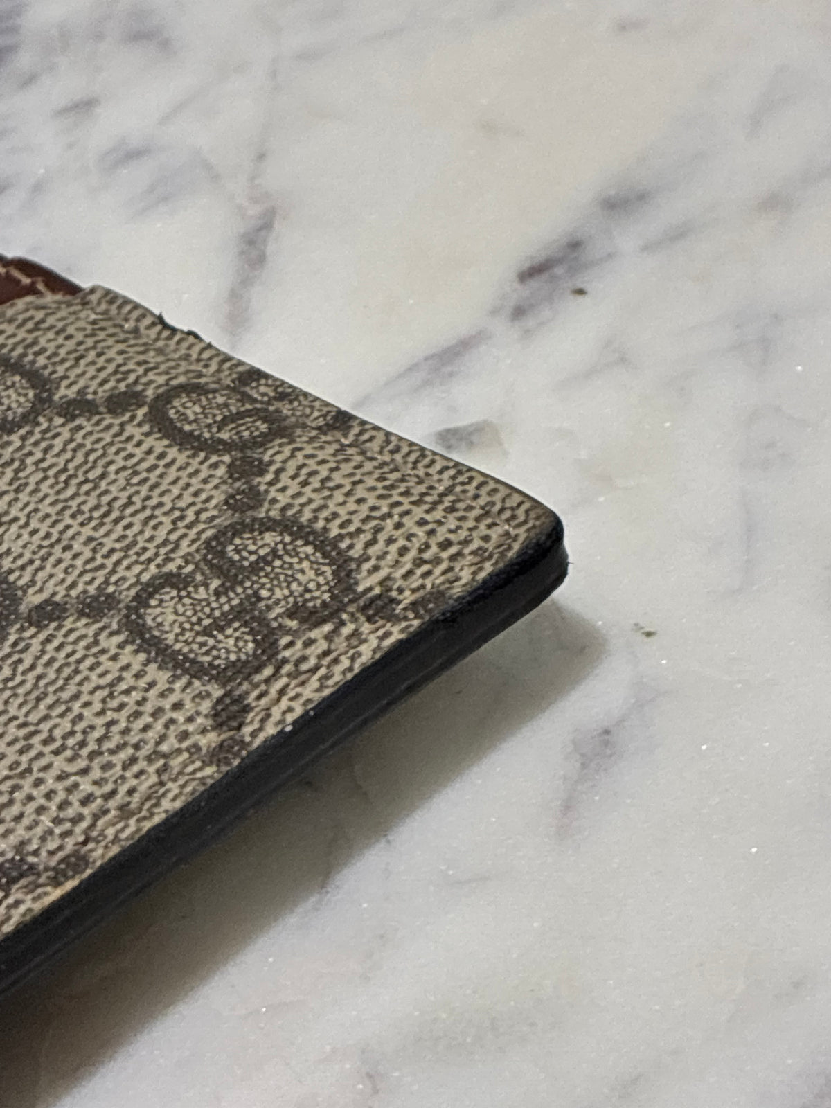 Gucci Cardholder - Monogram & Brown Leather