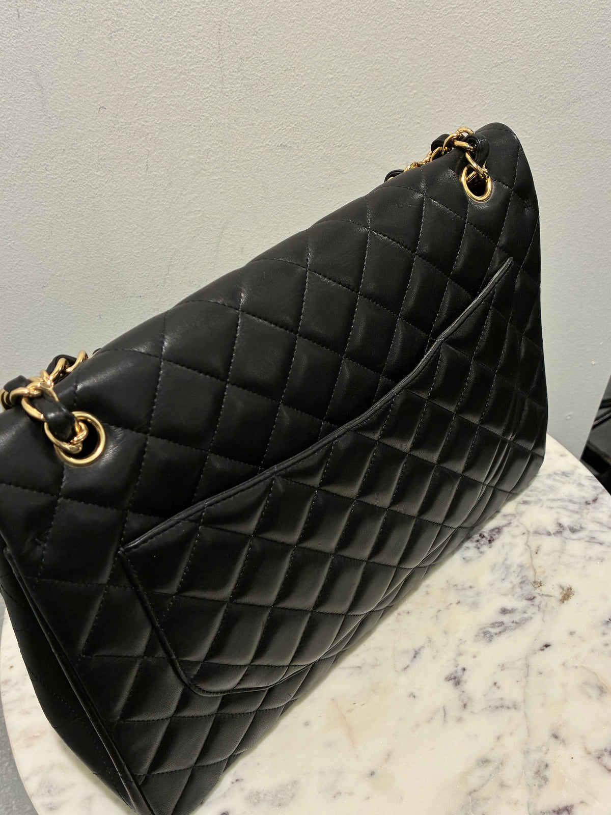 Chanel Jumbo Classic Single Flap – Black Lambskin & Gold Hardware