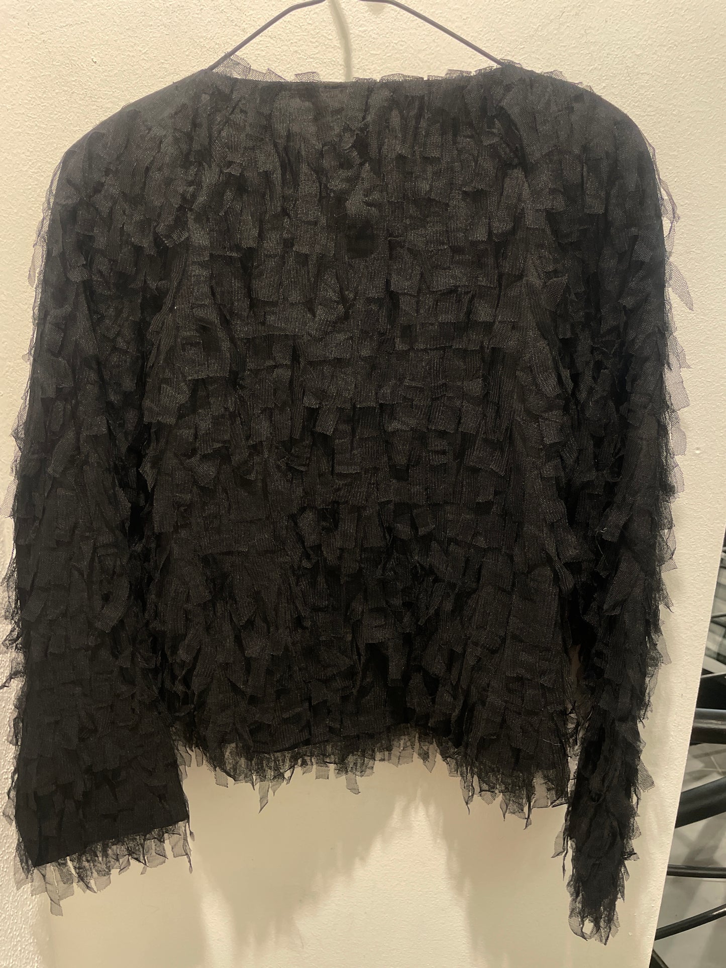Kathleen Madden – Exclusive Tulle Jacket with Rhinestone Button - M/L