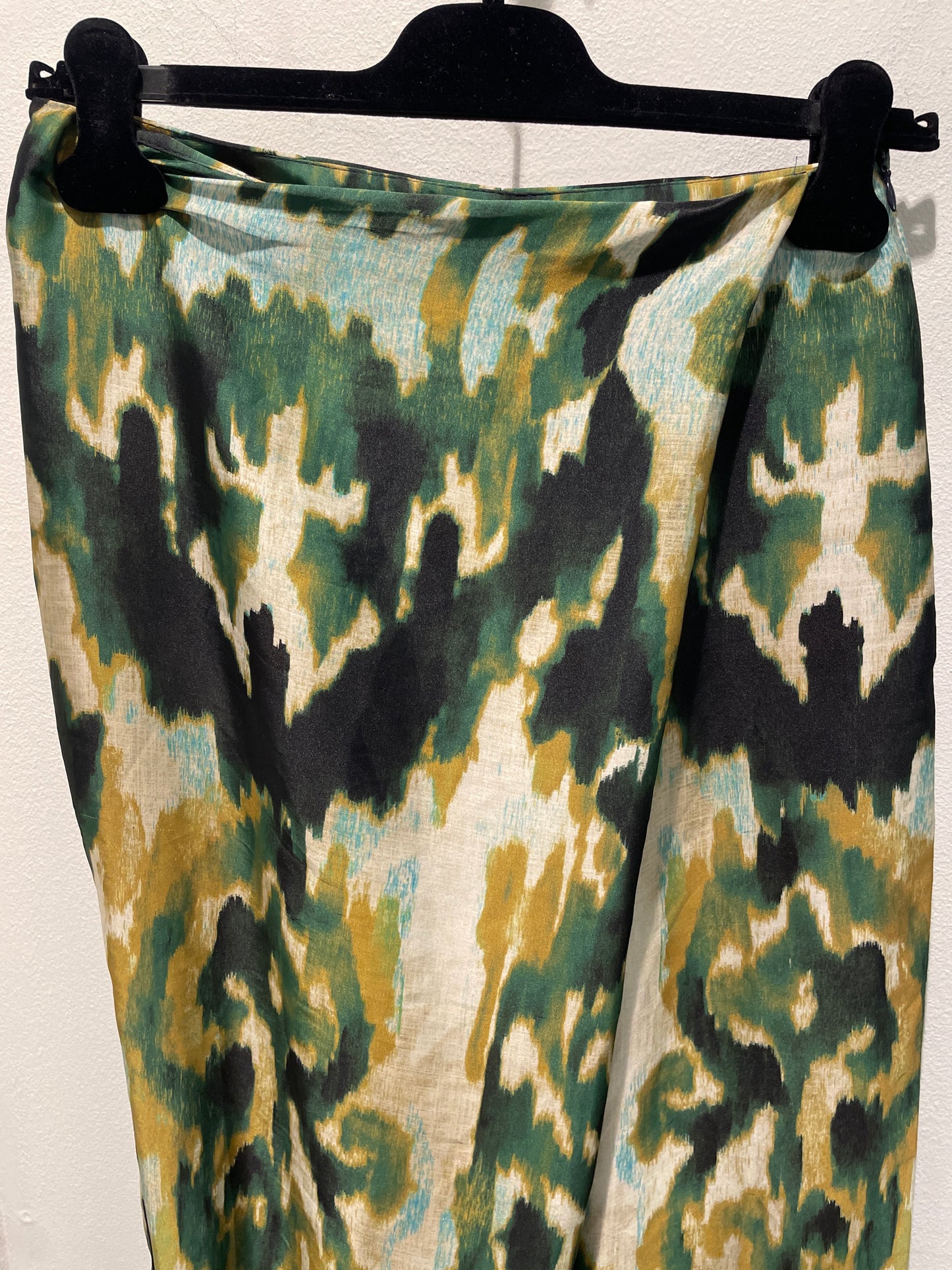 Zara - "Silk"pants - green - S - Medinas Wardrobe