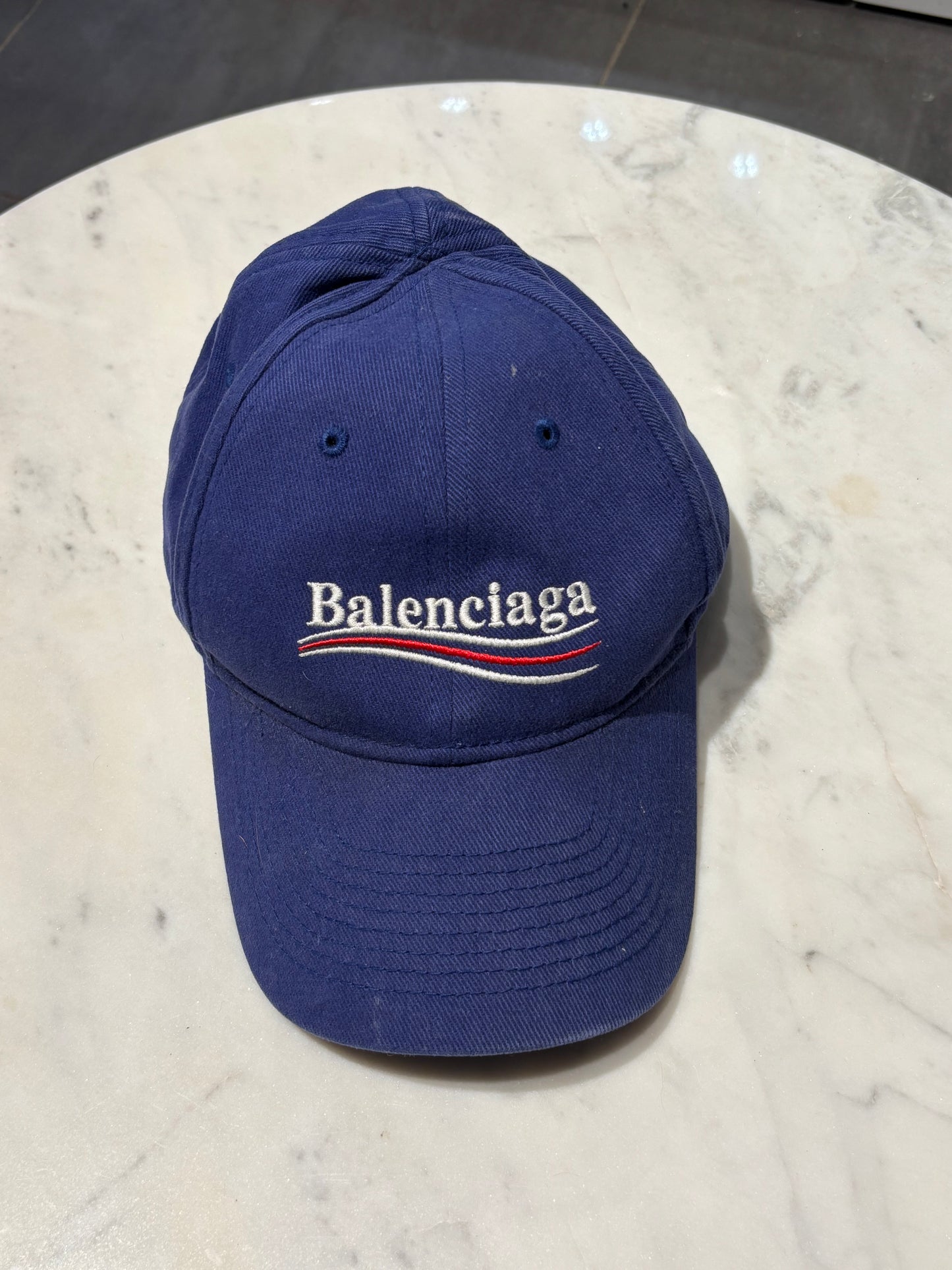 Balenciaga - Logo Cap - Navy - Medinas Wardrobe