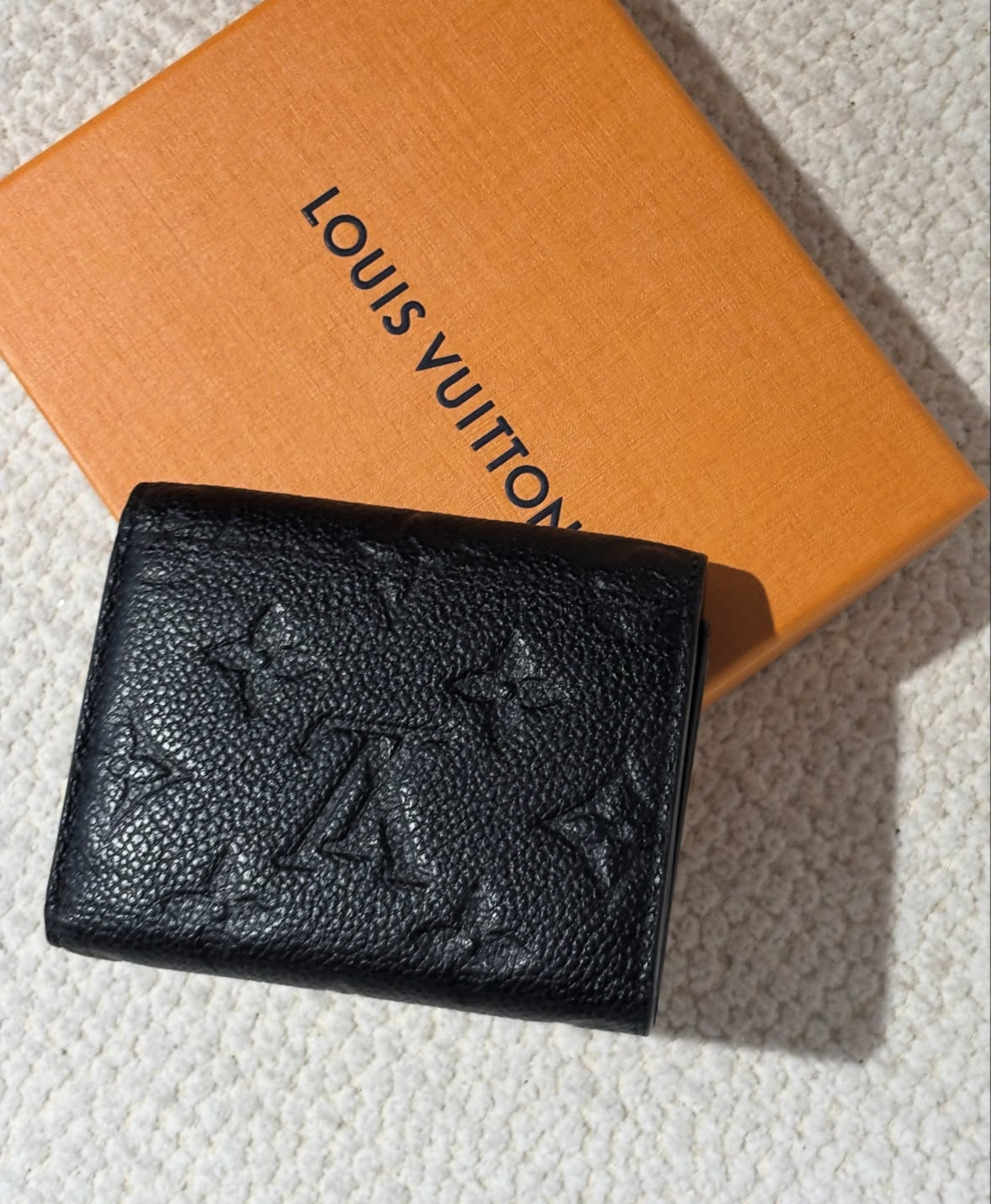 Louis Vuitton Small Wallet - Monogram Empreinte Leather in Black