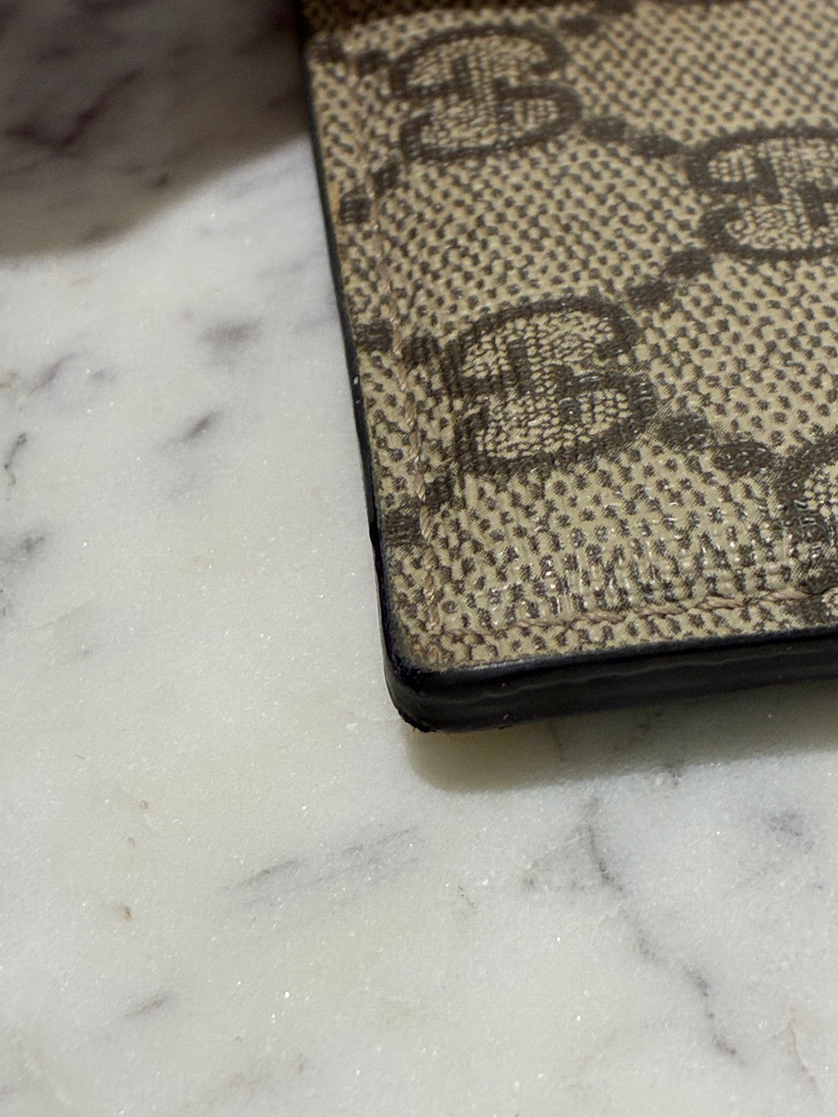 Gucci Cardholder - Monogram & Brown Leather