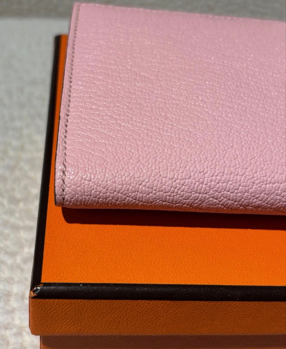 Hermès Béarn - Rose Sakura w. Palladium Hardware