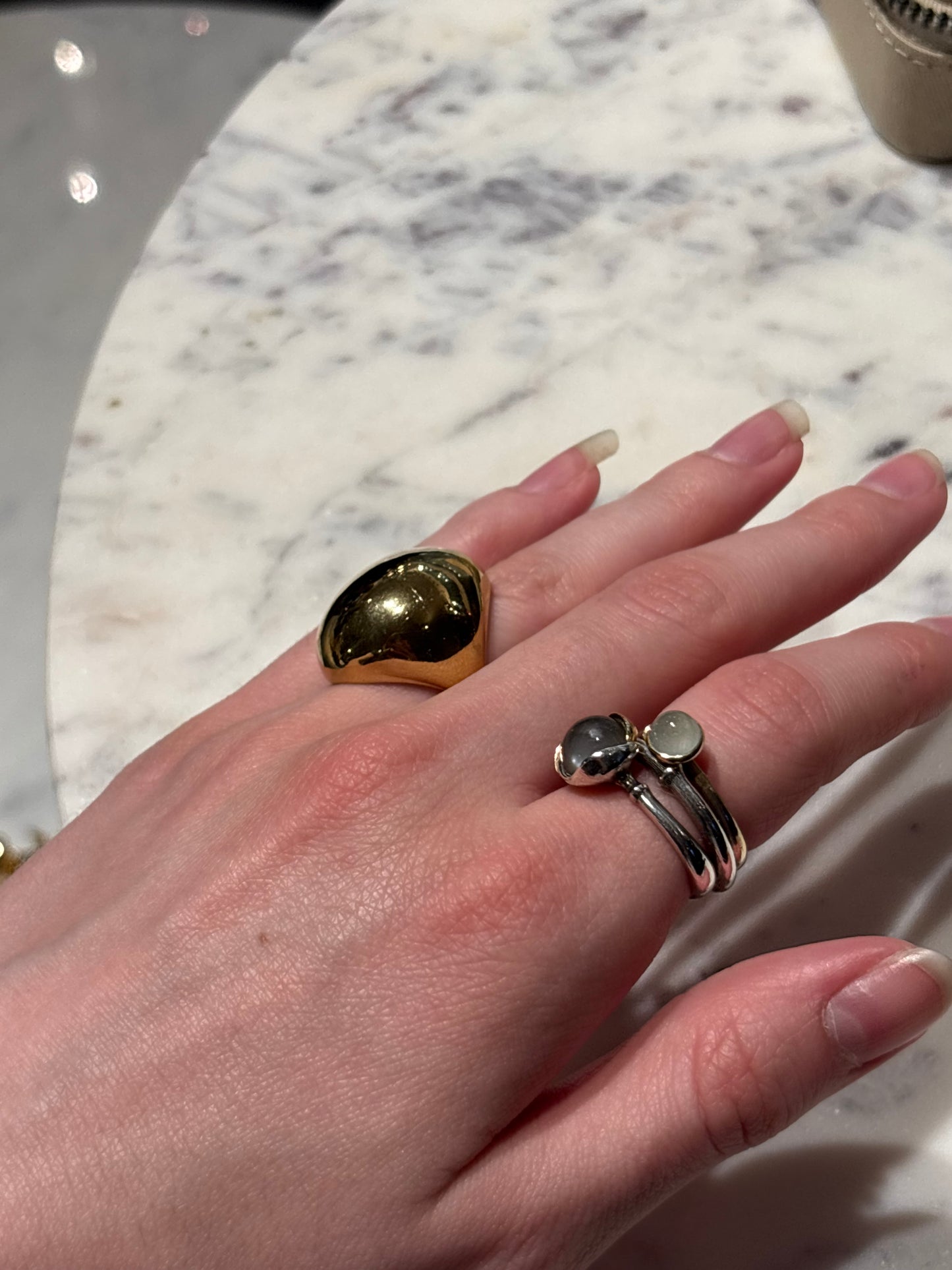 Pilgrim - Ring - Gold Drop - Medinas Wardrobe