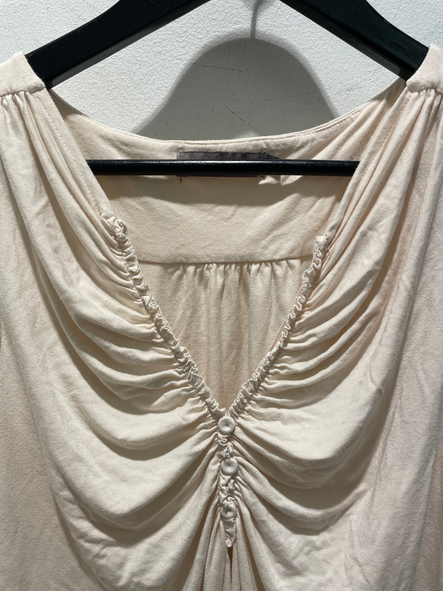 Gustav Ruched Top – Size Small-Medium / Ecru