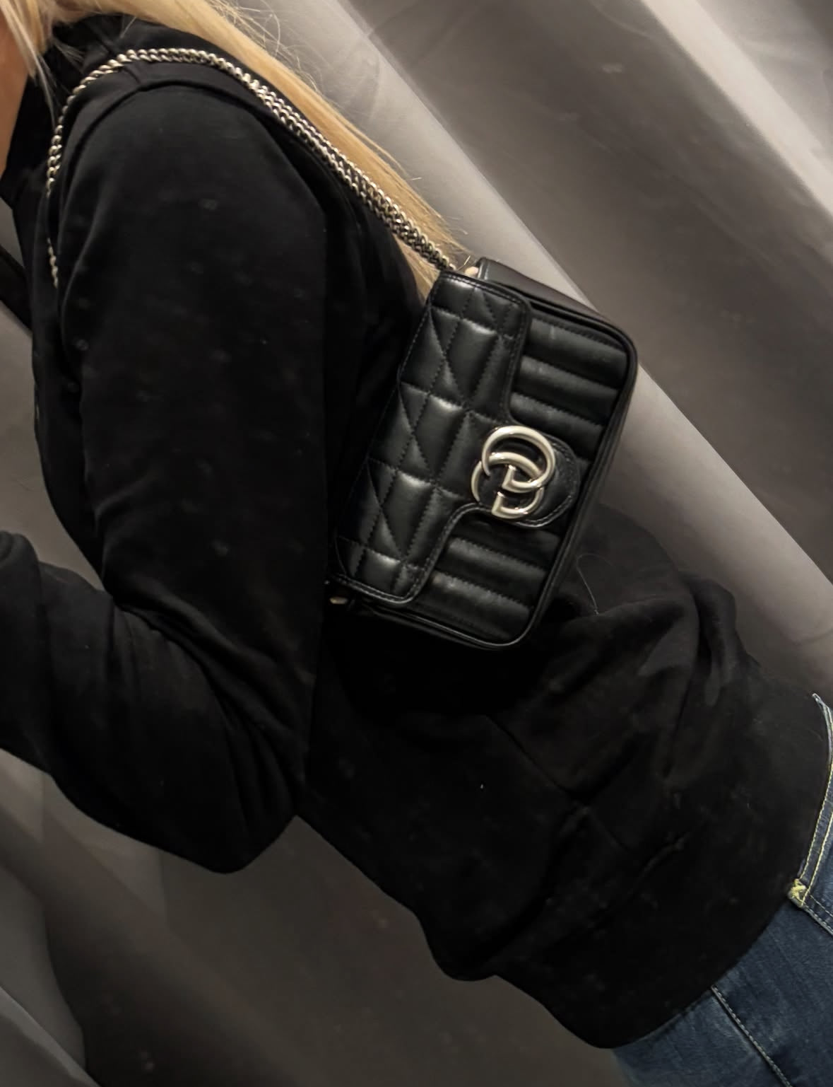 Gucci Mini Marmont Bag - Black Leather & Silver Hardware
