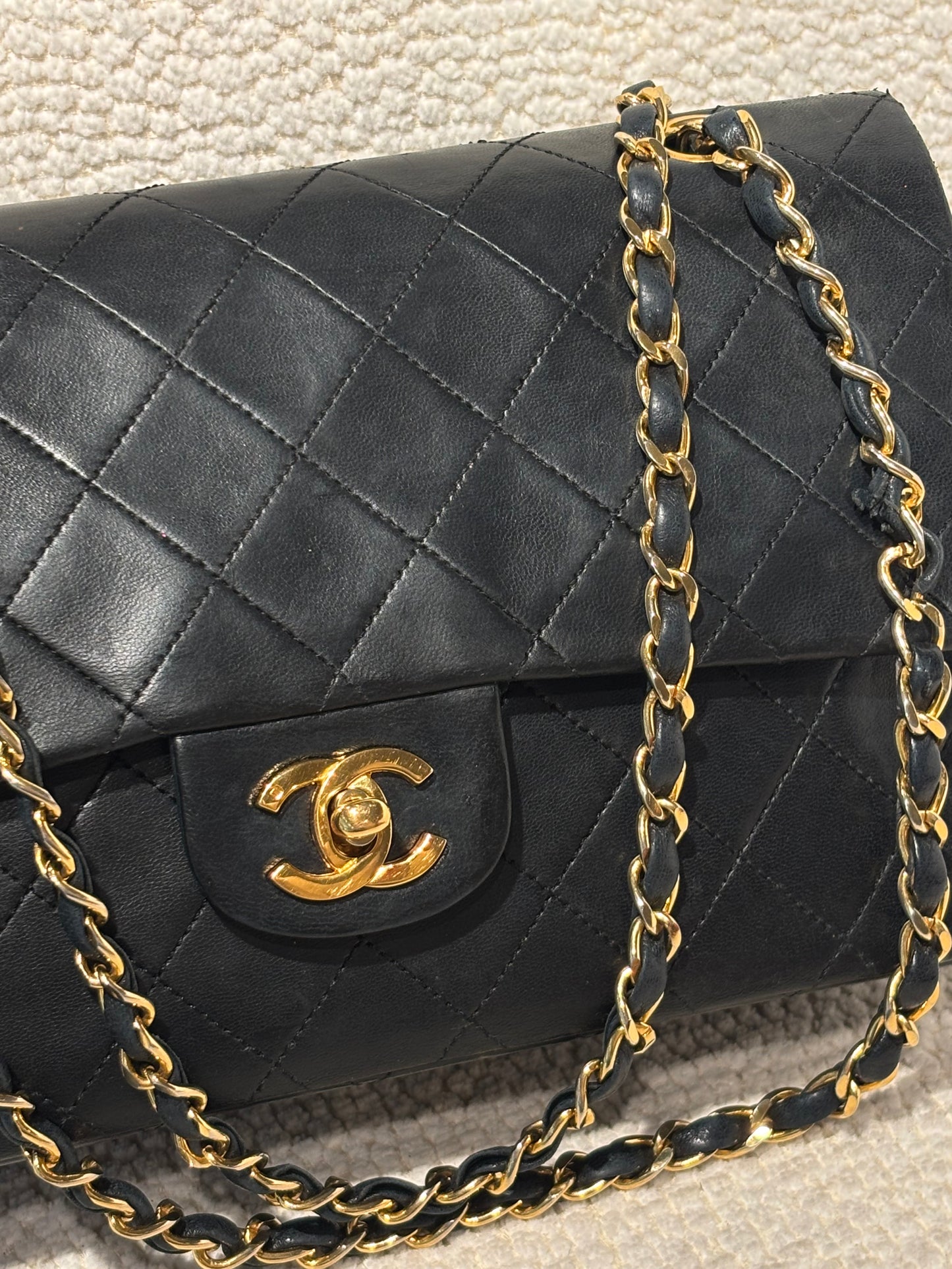 Vintage Chanel Classic Flap Bag - Medium - 24k Hardware