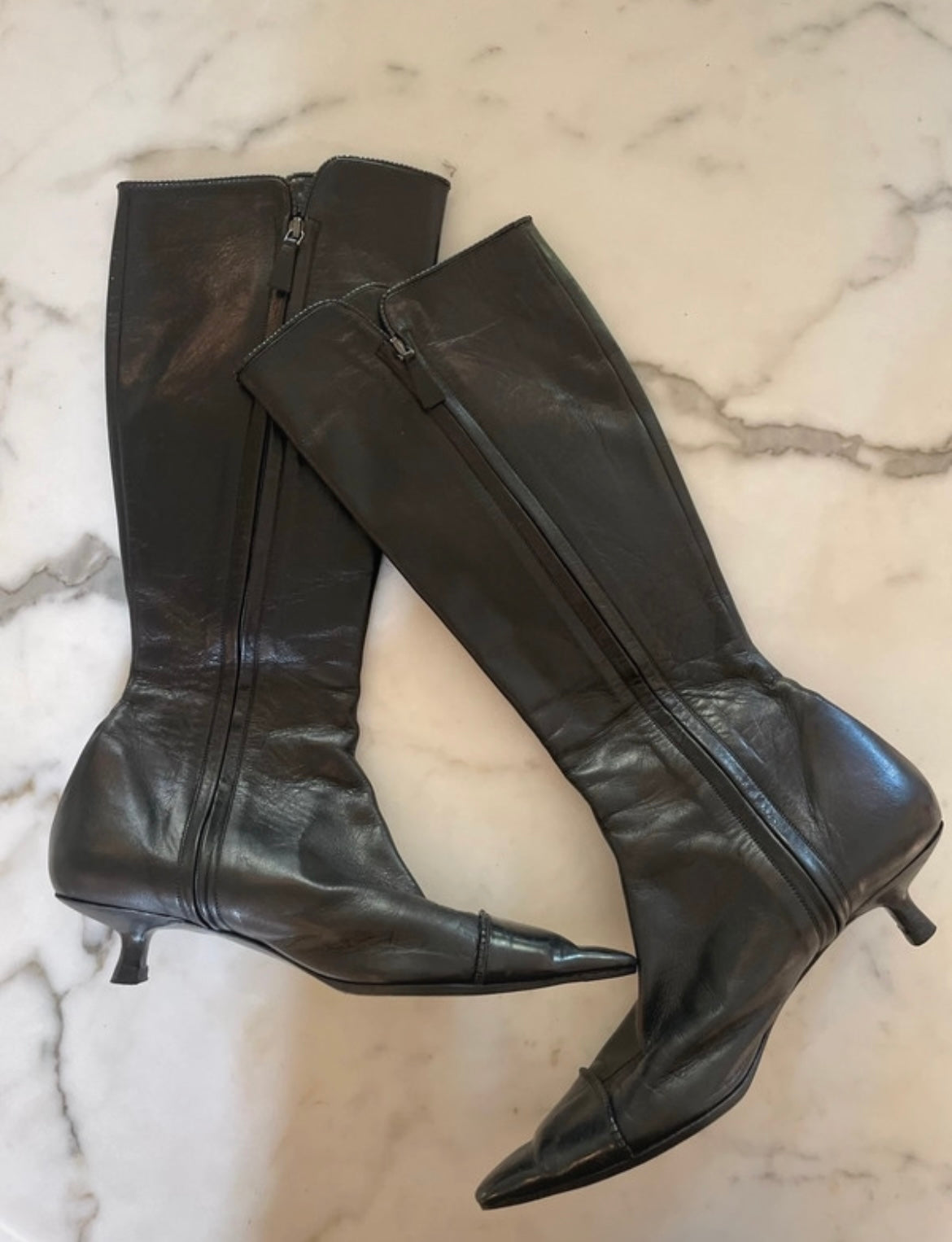 Chanel - knee-high camelia støvle - 37,5