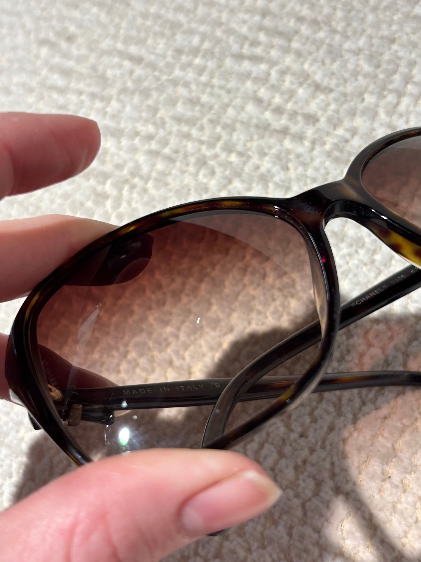 Chanel Sunglasses - Brown with Bow