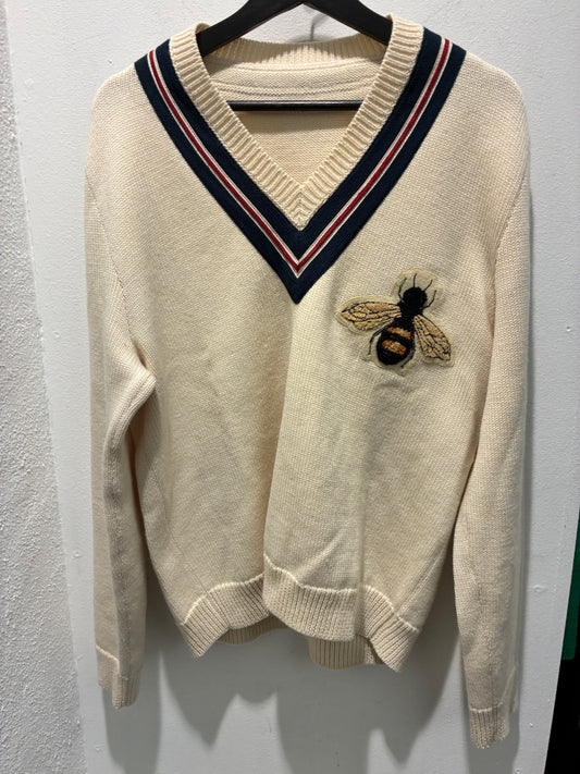 Gucci Knit - Ecru & Iconic Bee - Size S/L