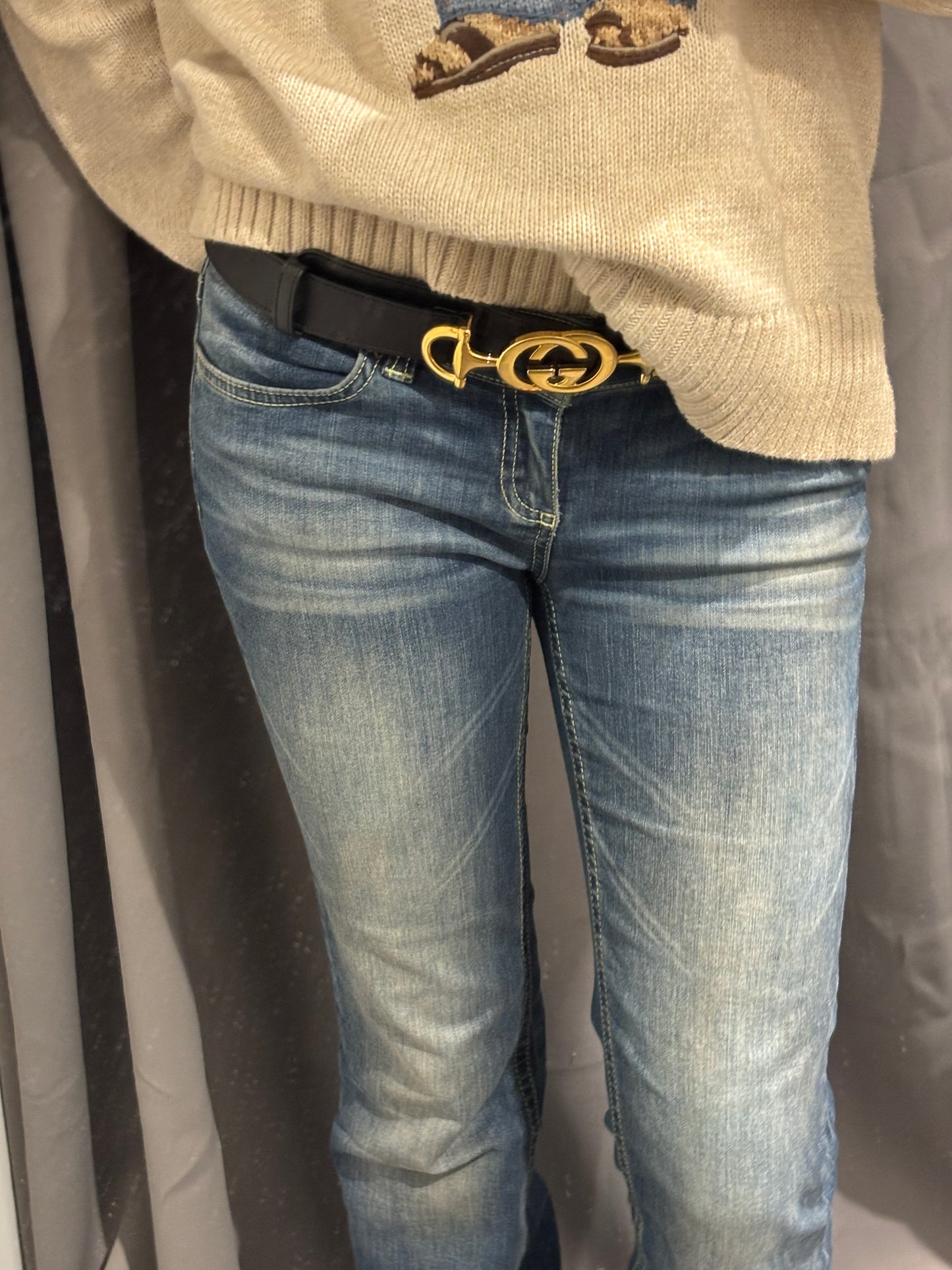 Gucci Belt - Statement Buckle - Size 85