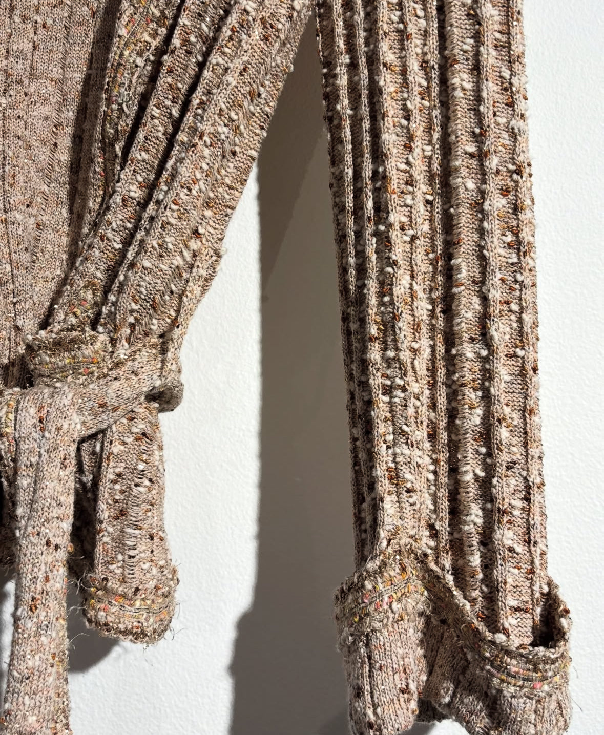 Chanel Cardigan – Knit in Gold & Terracotta – EU 38