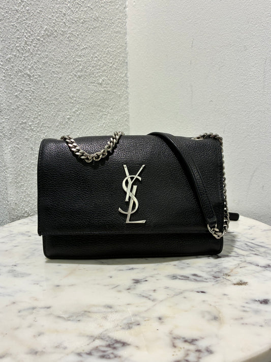 Saint Laurent - Sunset Bag - Black with Silver Hardware