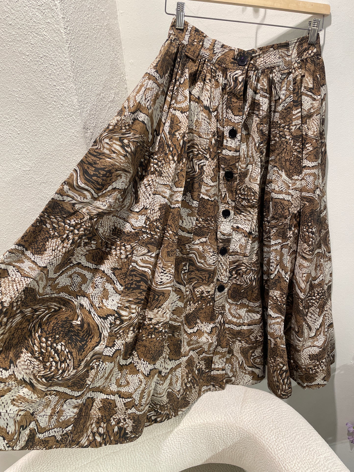 Ganni - botton-through skirt  S/M
