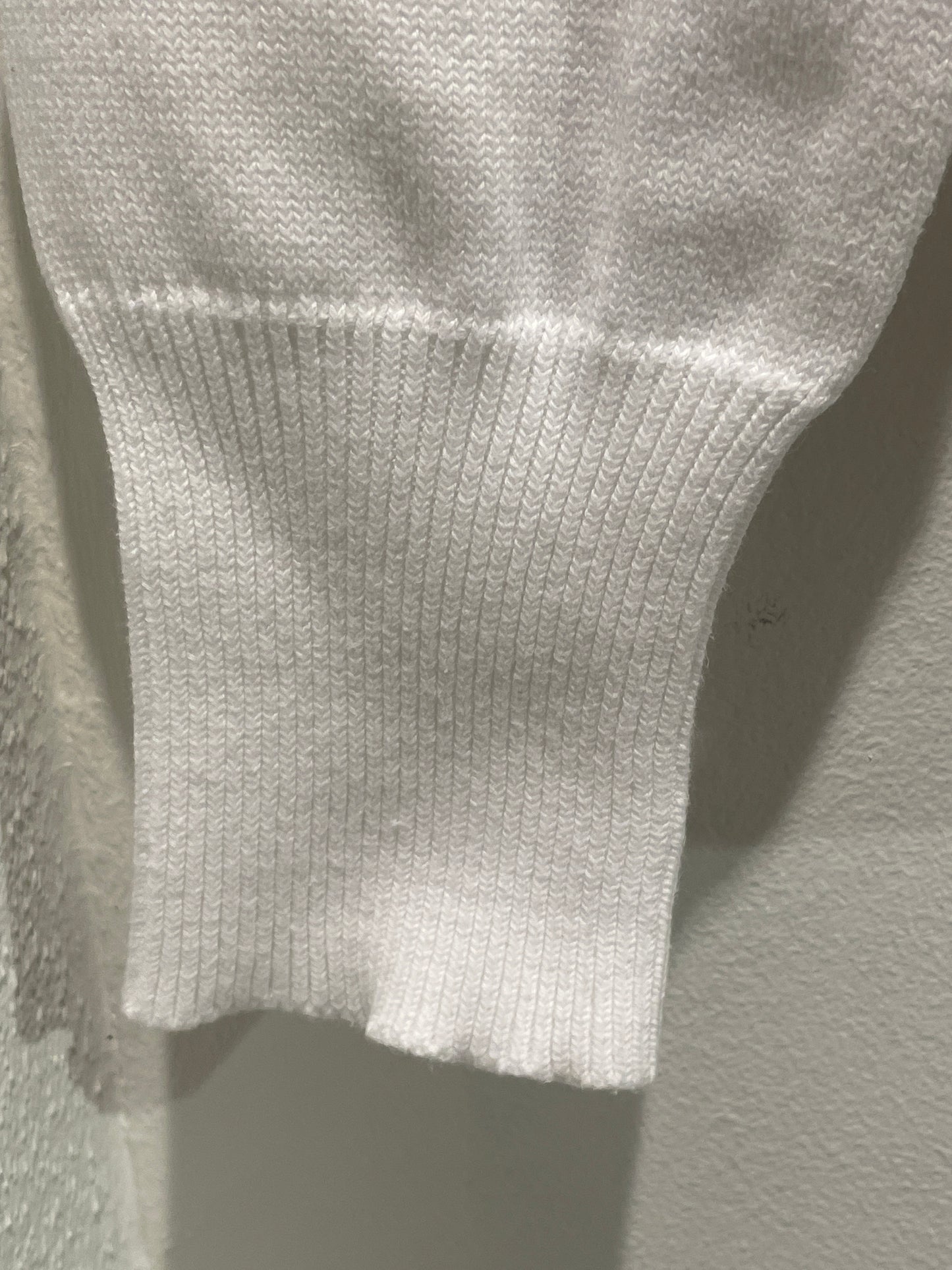 Gant - V-neck knit - white cotton - S/L