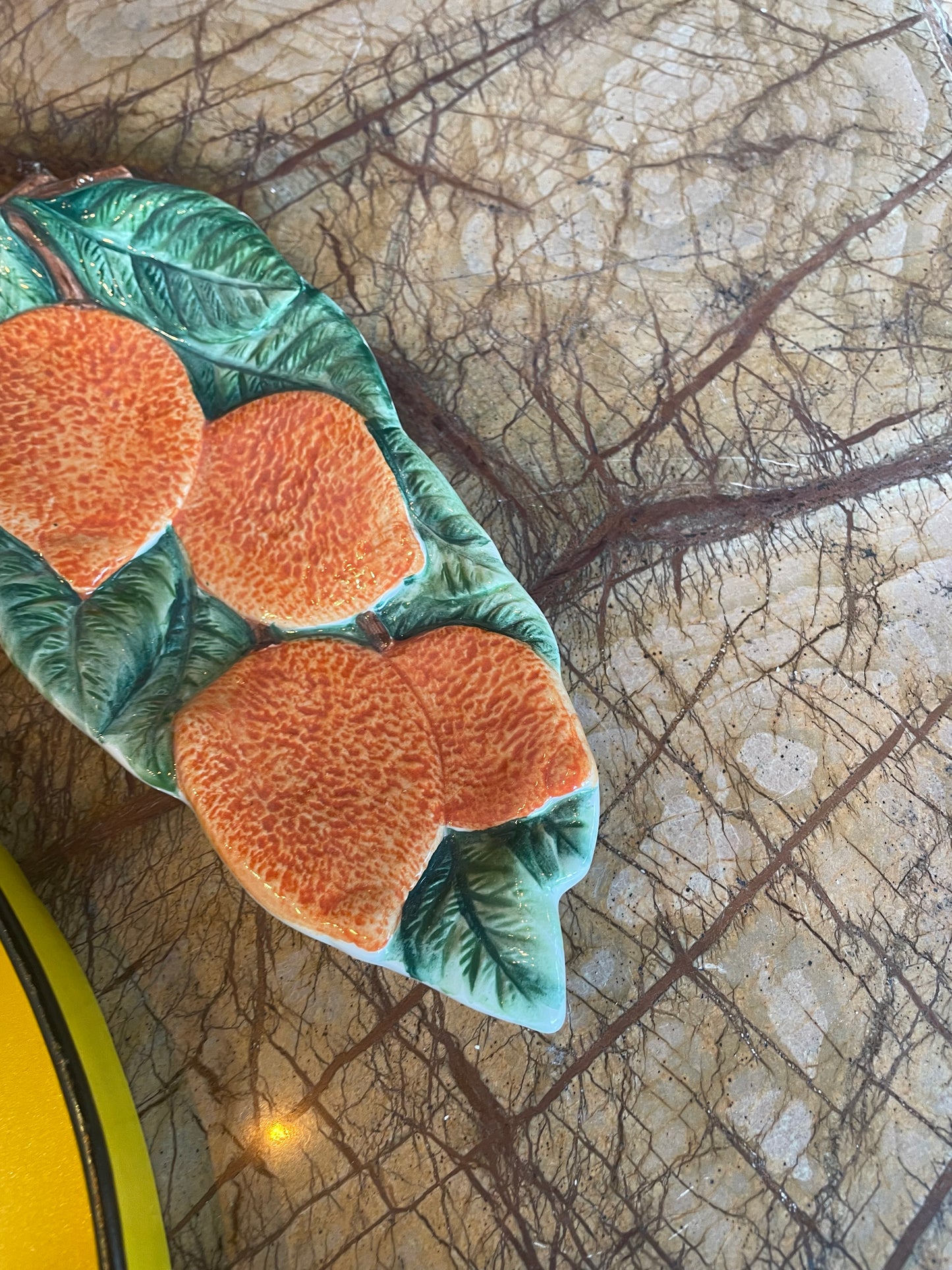 Orange Citrus fad - Italiensk porcelæn