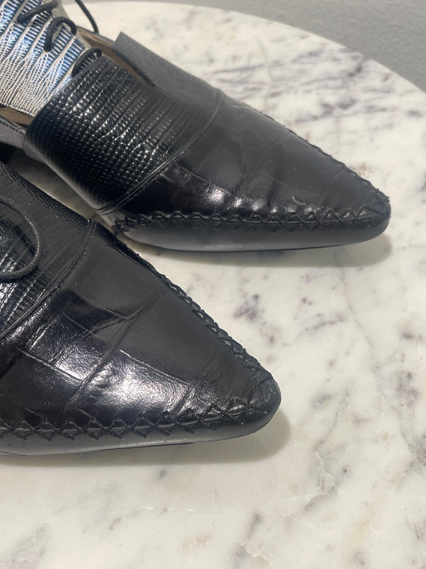 Christian Dior Nomade Cut-Out Oxford Booties - 35