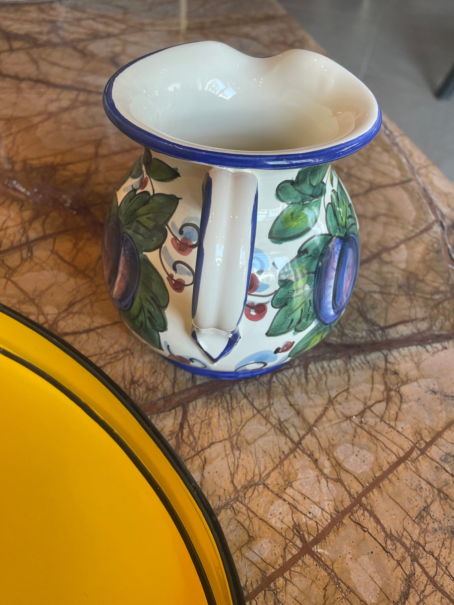 Lille Toscana kande - Blommer - Italiensk porcelæn