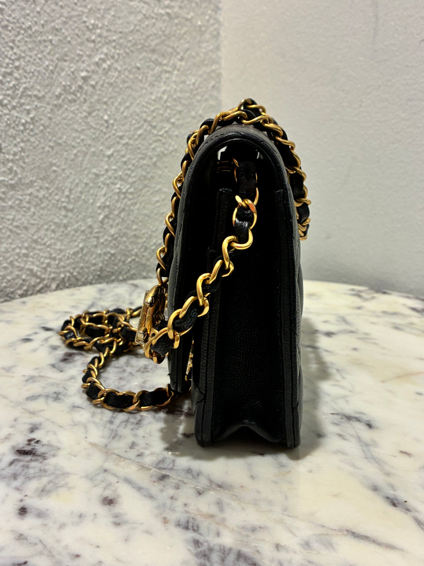 Chanel Wallet on Chain - Black Caviar & Gold Hardware - 23B 2023 - FULL SET!