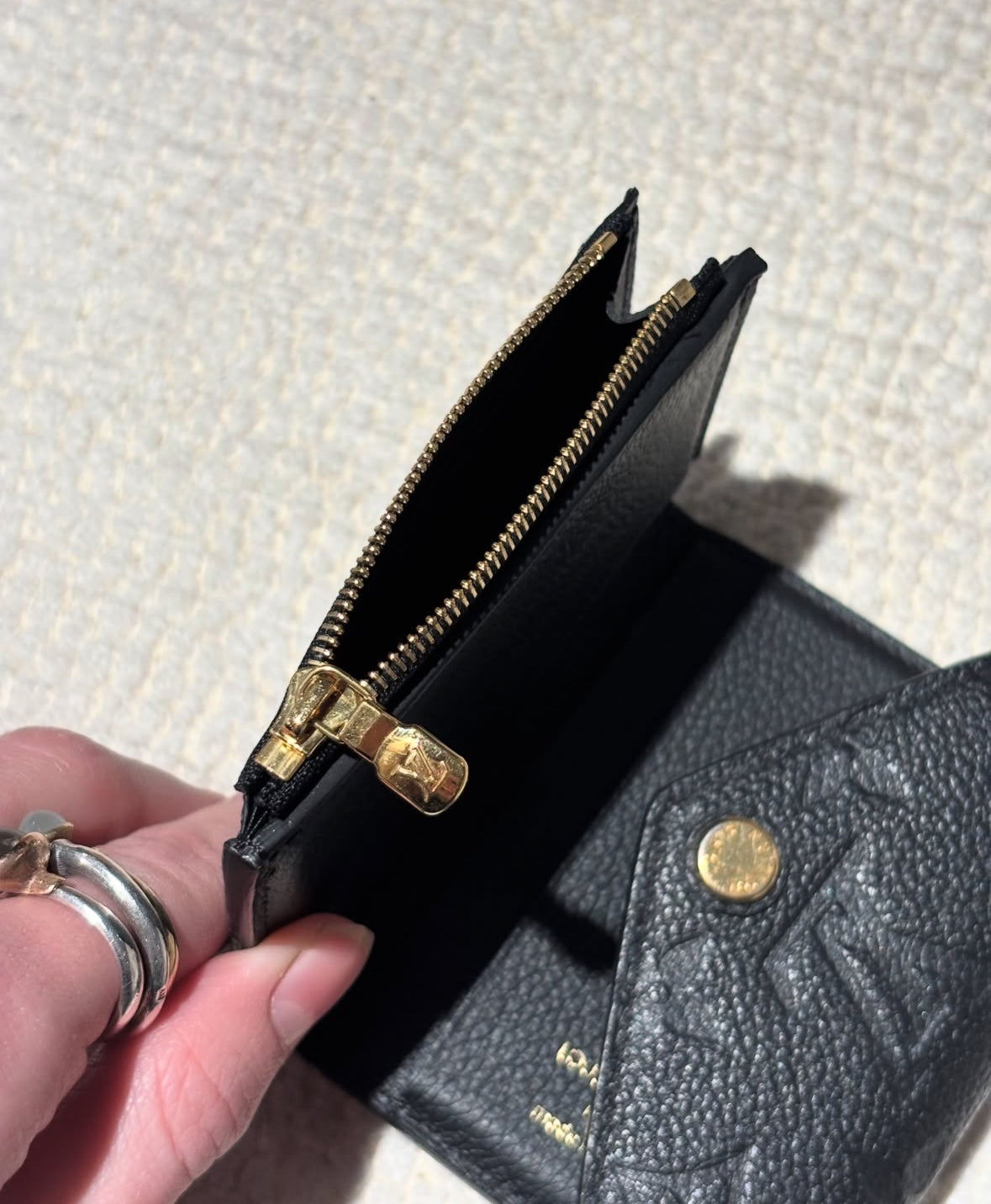 Louis Vuitton Small Wallet - Monogram Empreinte Leather in Black