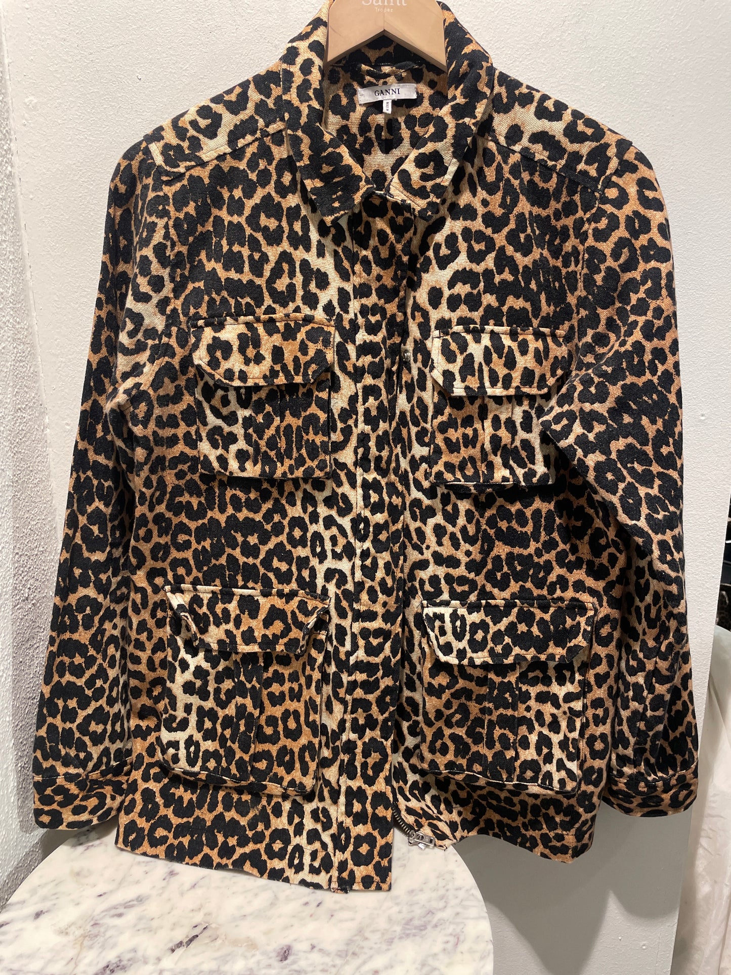 Ganni - Cargo Leoprint - EU38