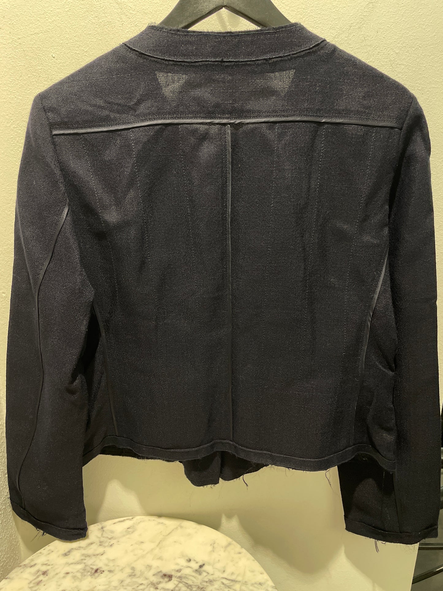 Prada Lightweight Textured Ribbon Jacket – Black – IT48/EU44