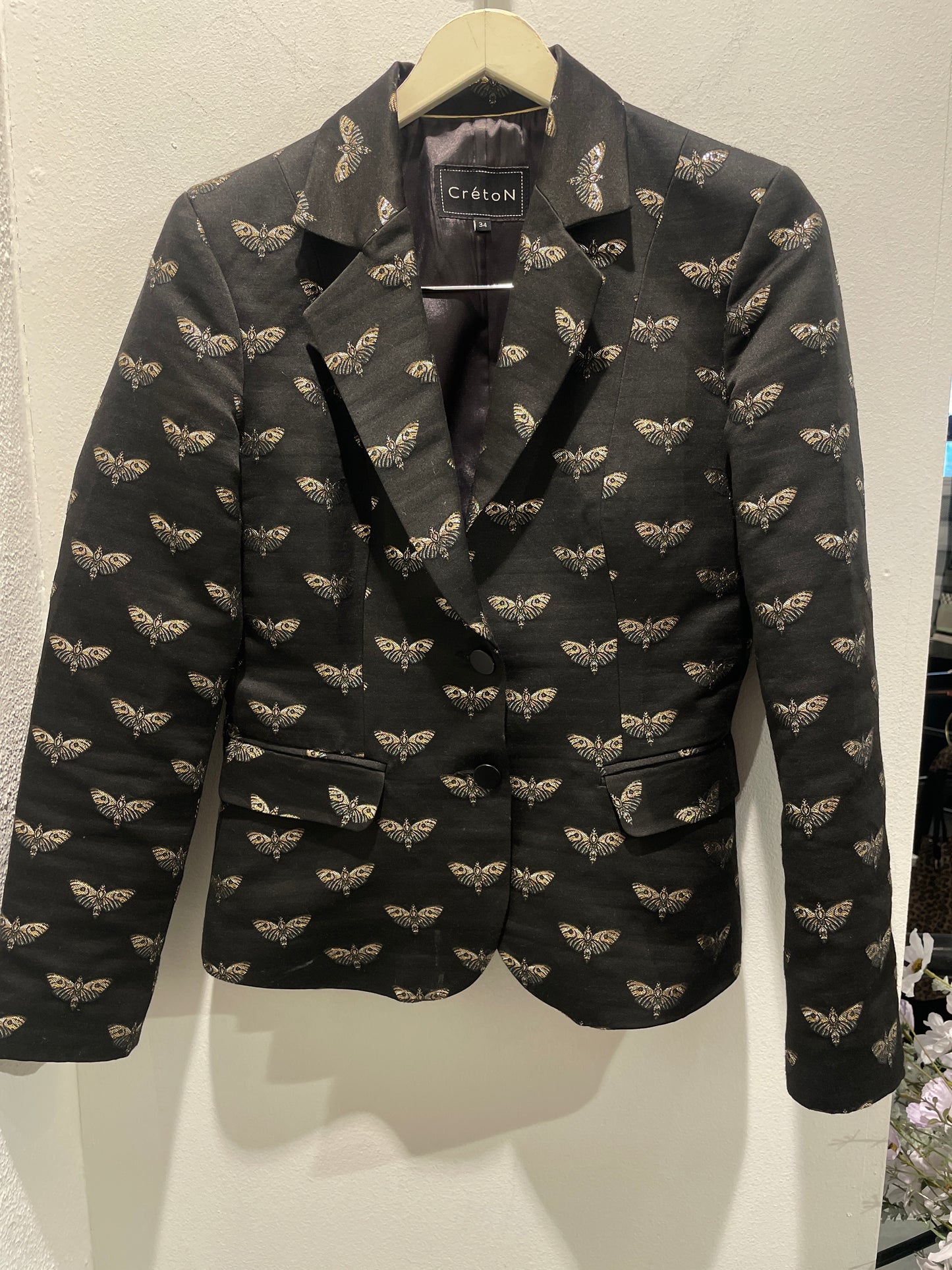 Creton blazer - black with gold bees - EU34