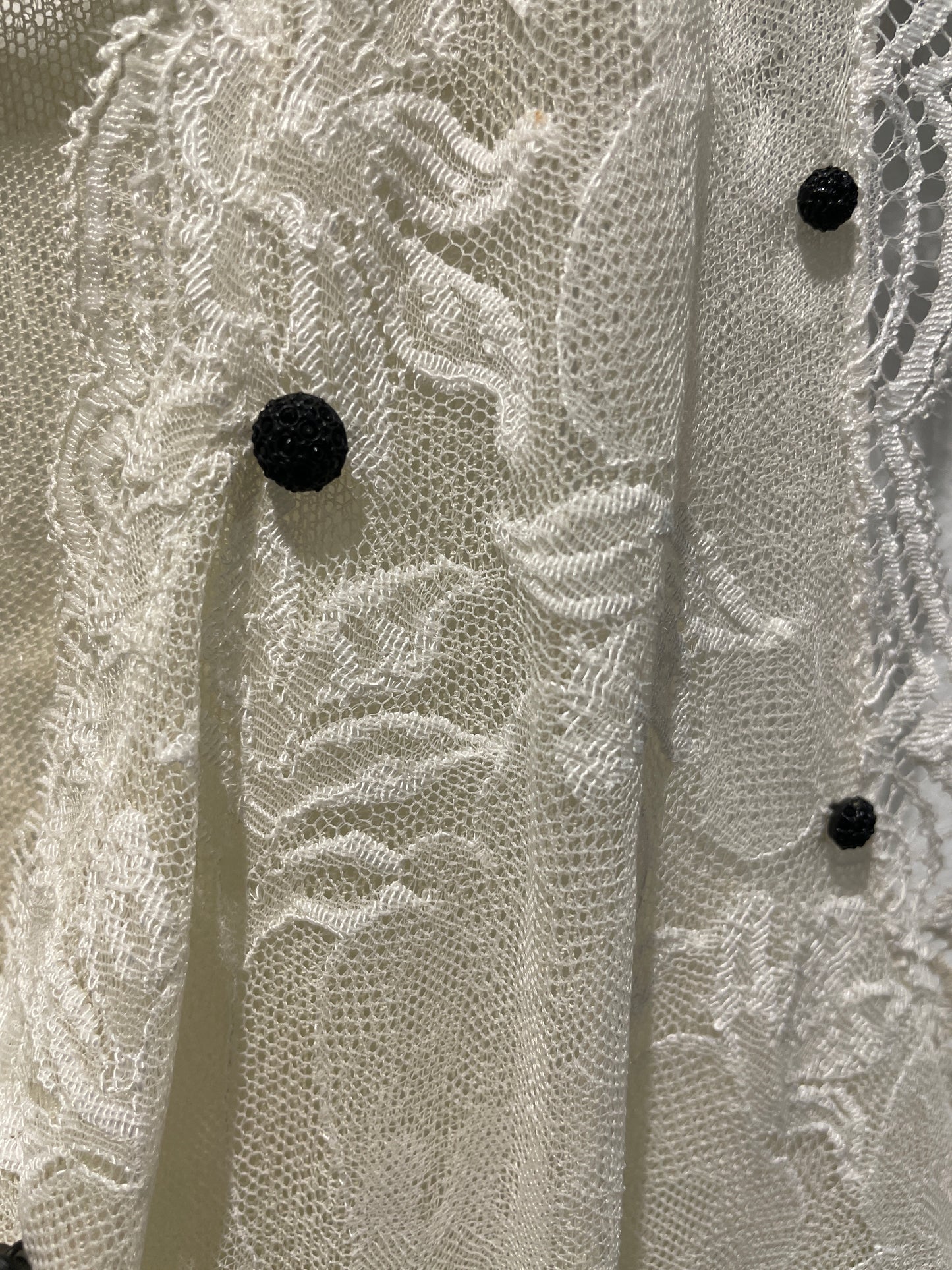 Chanel Top – Cashmere Lace Ecru and Black – EU 38