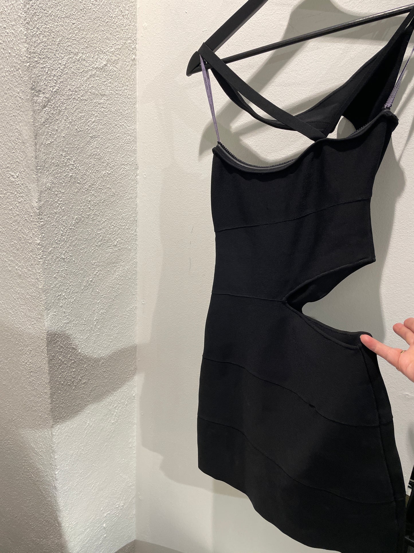 Herve Leger - Black Dress - M - Medinas Wardrobe