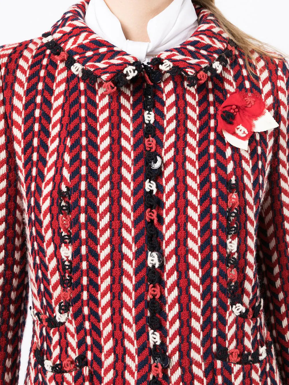 Eksklusivt Chanel sæt - Chevron Uld Tweed