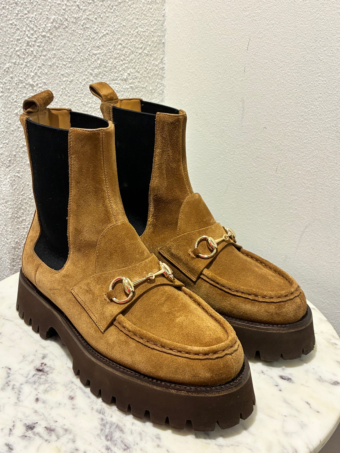 Gucci Horsebit Boots – Brown Suede - 40.5 - FULL SET 2025
