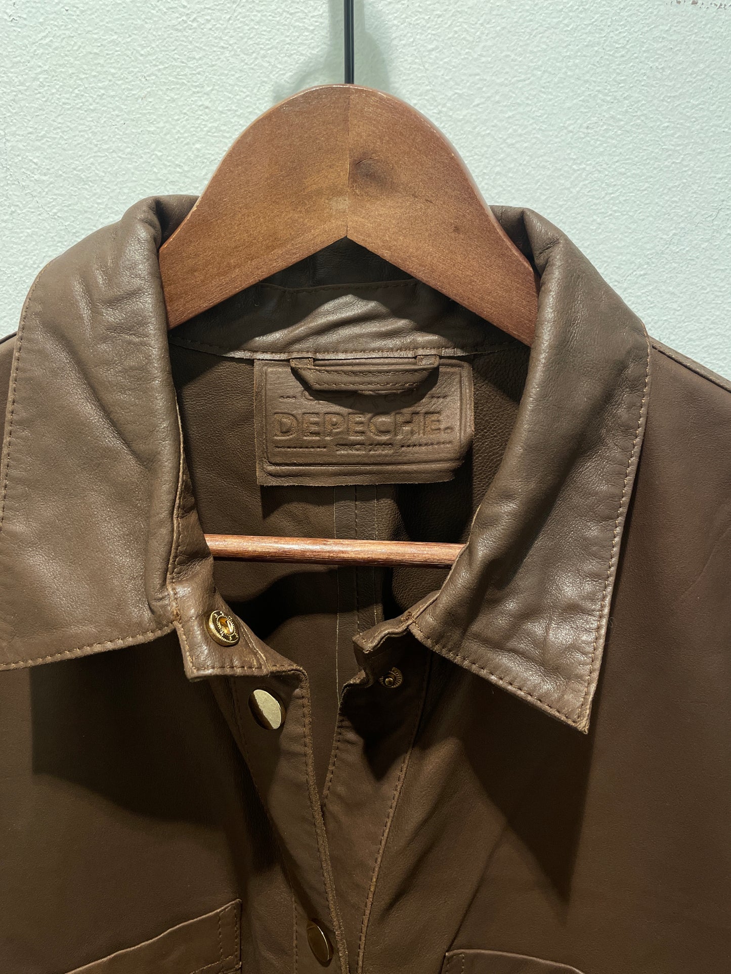 Depeche Leather Dress – Brown (New & Unworn) -S/M