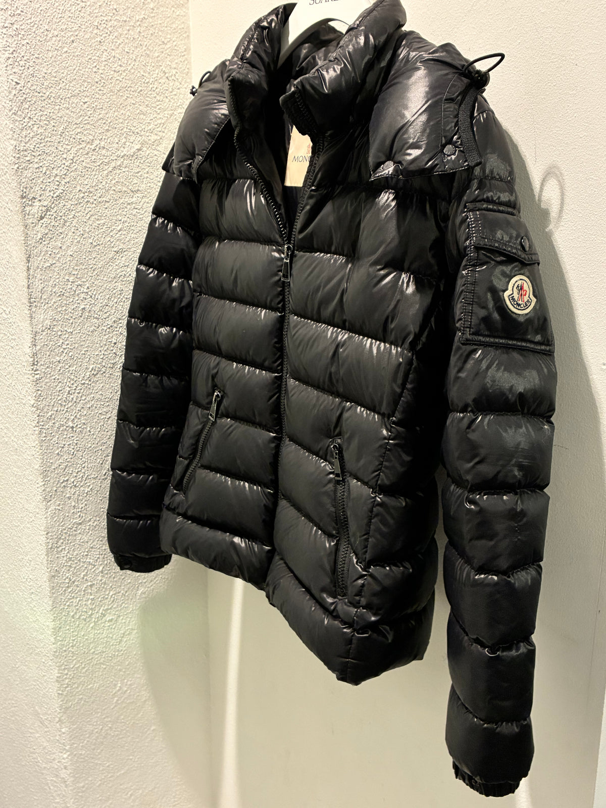 Moncler Jacket - Black with Logo - Size XS
