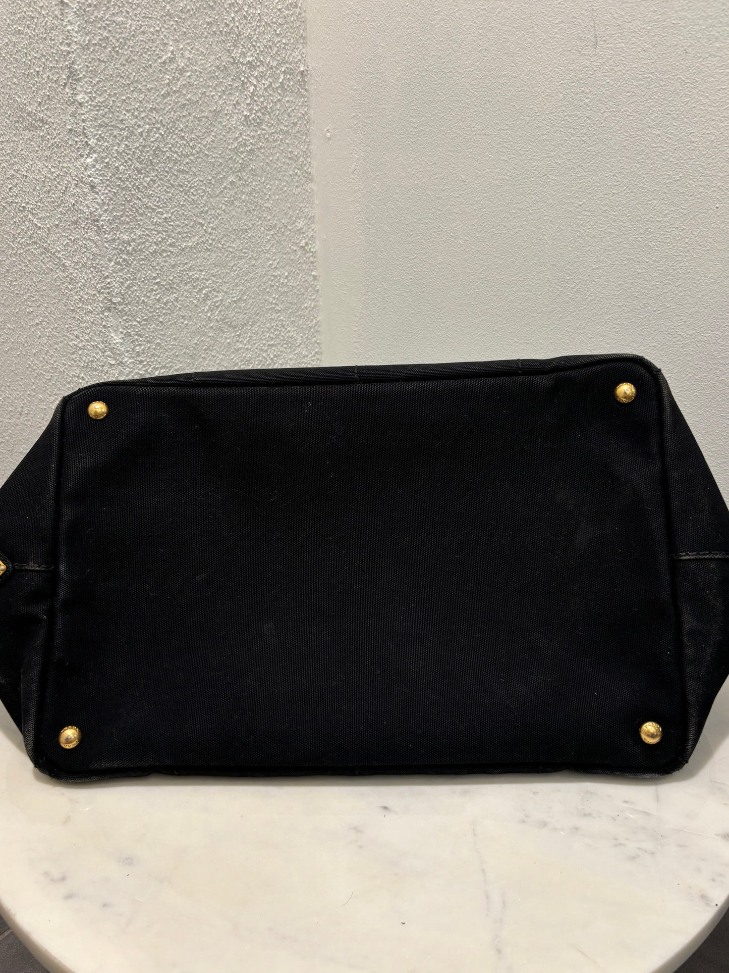 Prada - Canapa Tote - Black Canvas