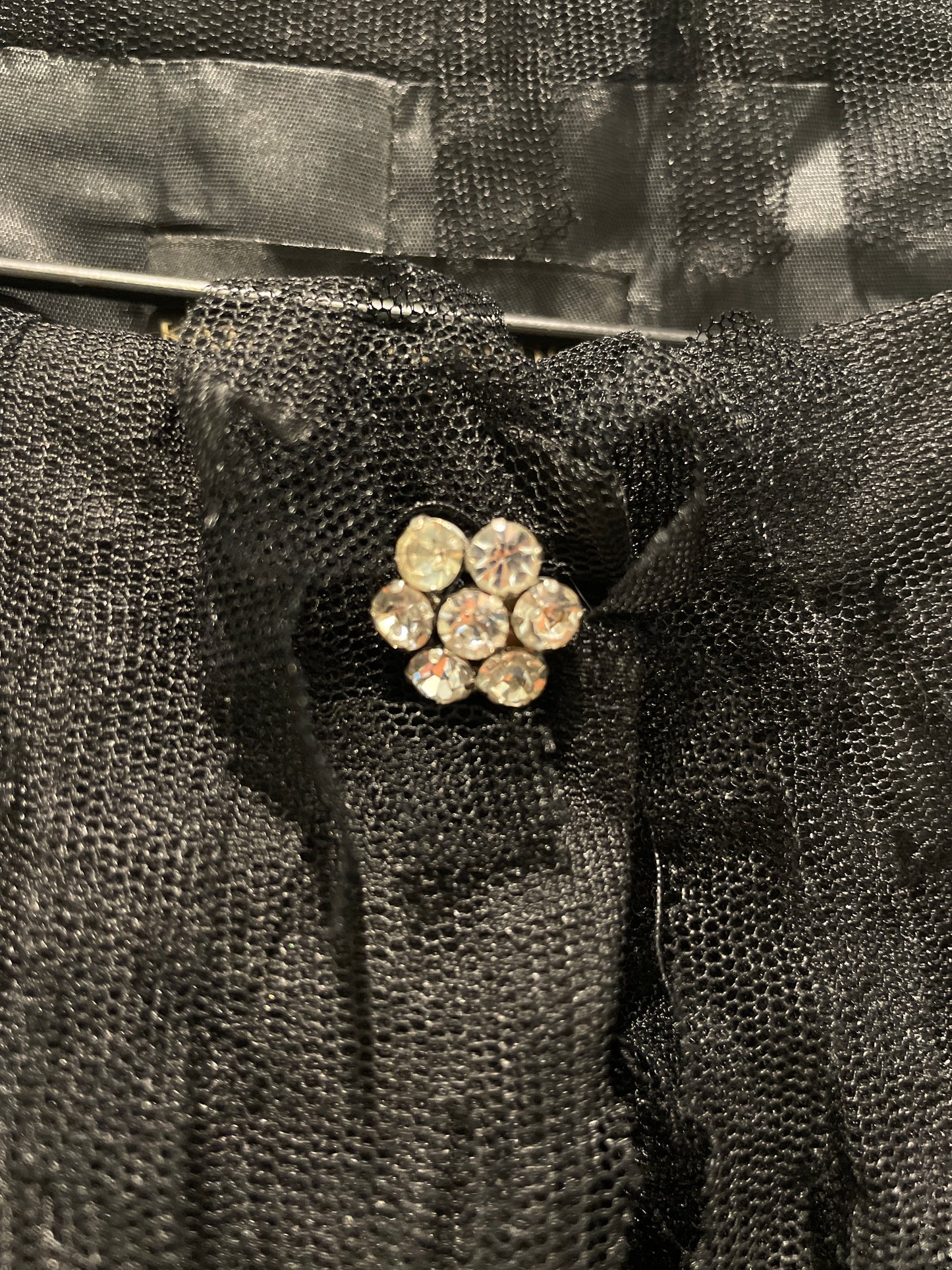 Kathleen Madden – Exclusive Tulle Jacket with Rhinestone Button - M/L
