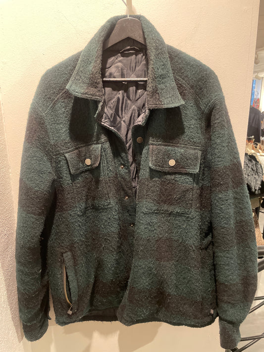 SOS - Wool Thermal jacket - Forest Green / Black - Medinas Wardrobe
