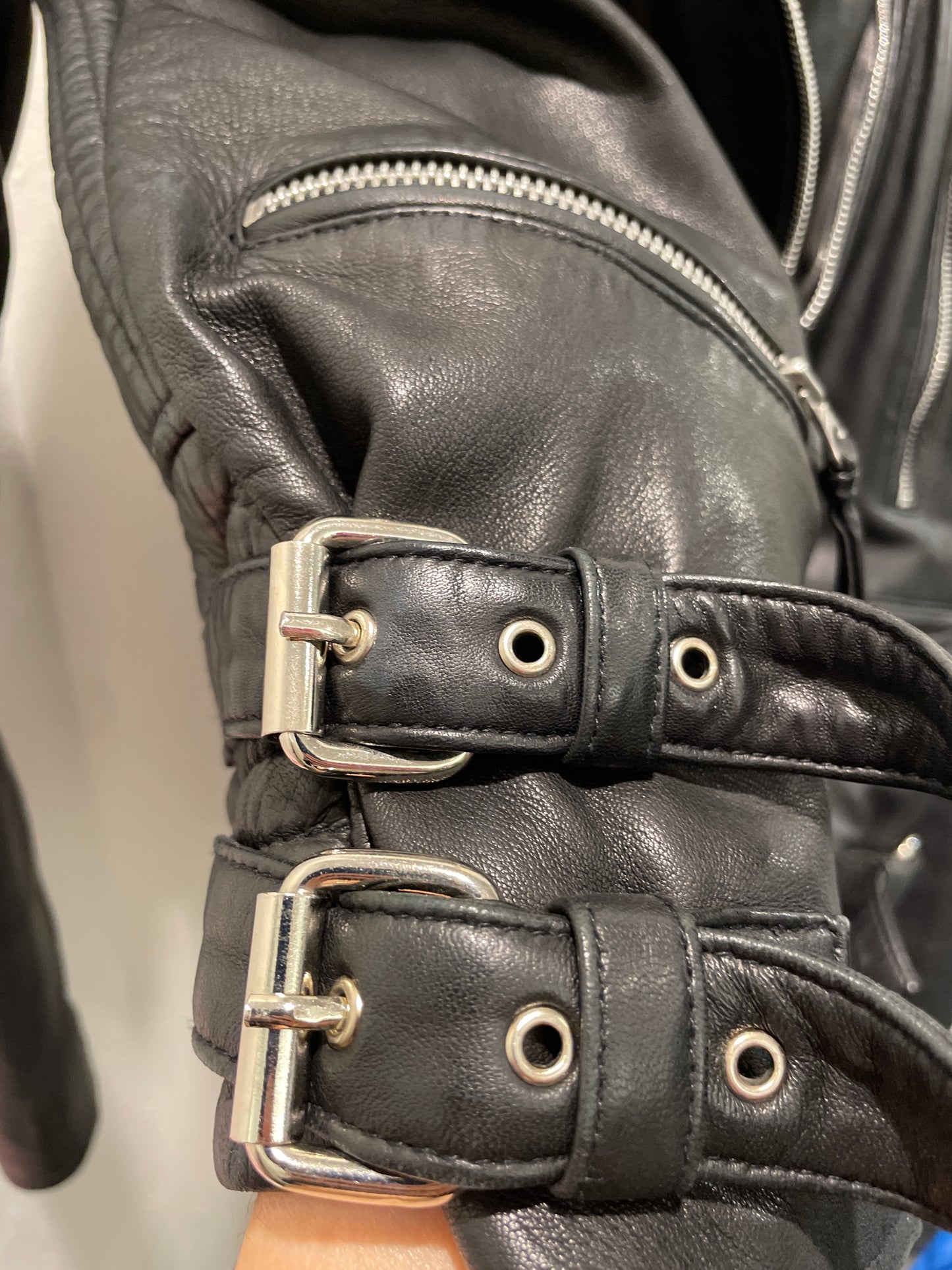 MDK Munderingskompagniet Quilted Biker Leather Jacket - 40