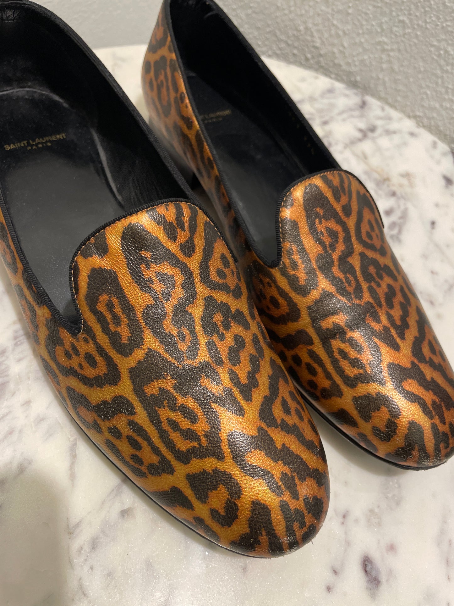 Saint Laurent Le Loafer – Leopard Print Smooth Shiny Leather - 37,5