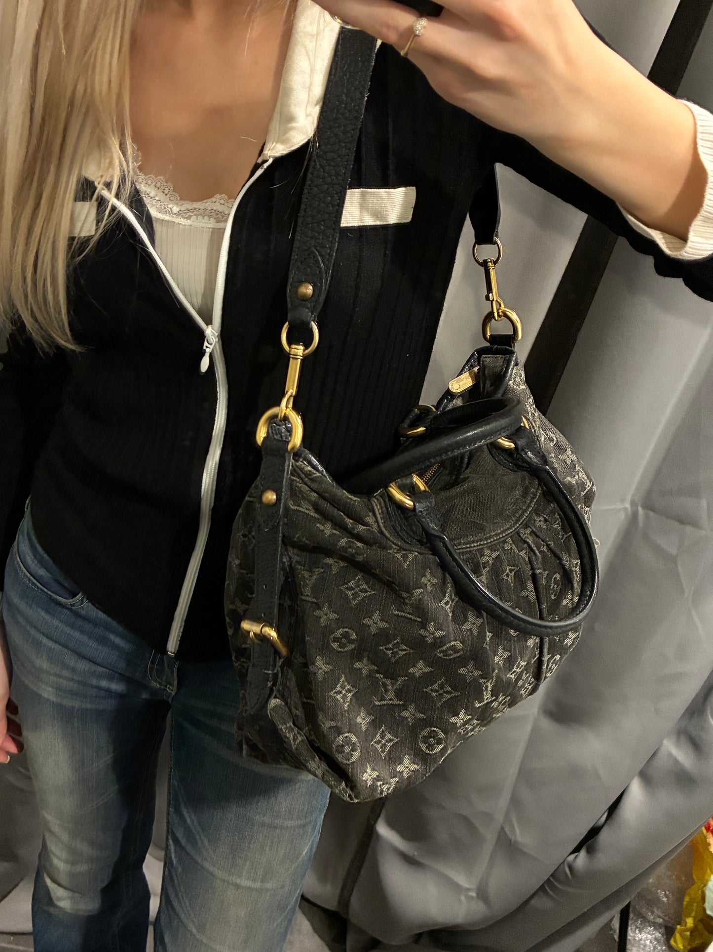 Louis Vuitton - Vintage Denim Neo Cabby Bag