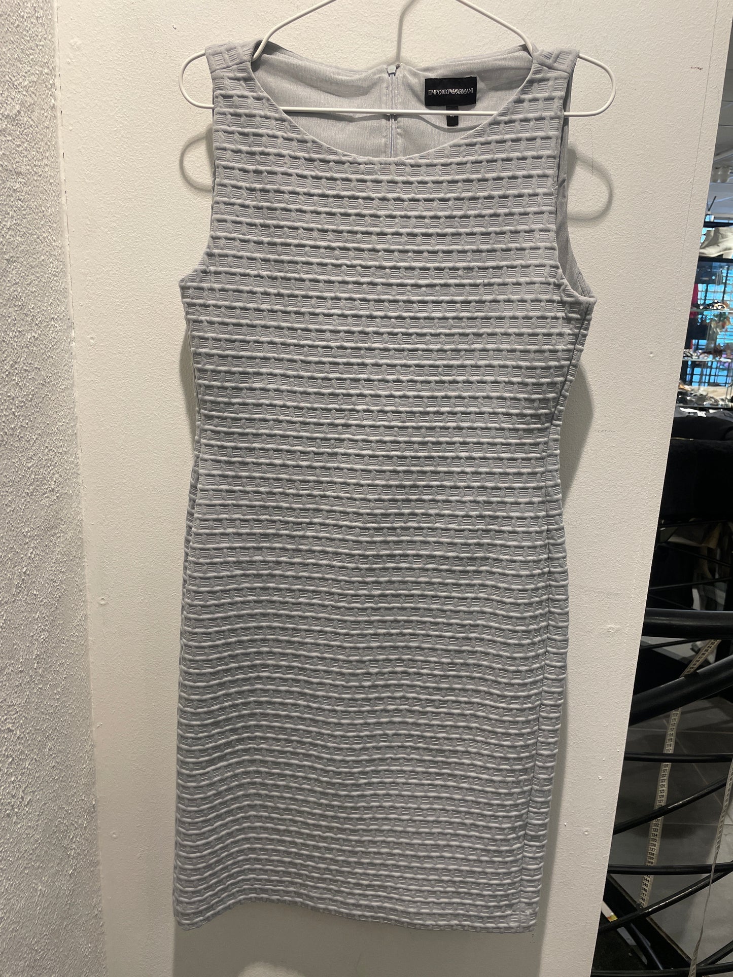 Emporio Armani Geometric Waffle-Knit Sheath Dress  - 46