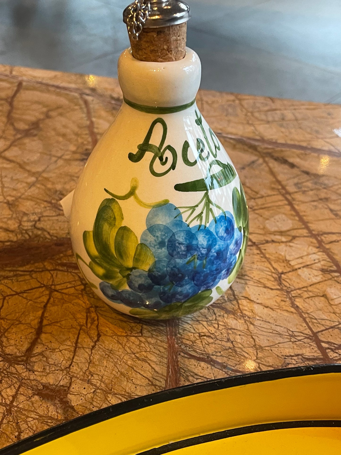 Lille olieflaske - Italiensk porcelæn