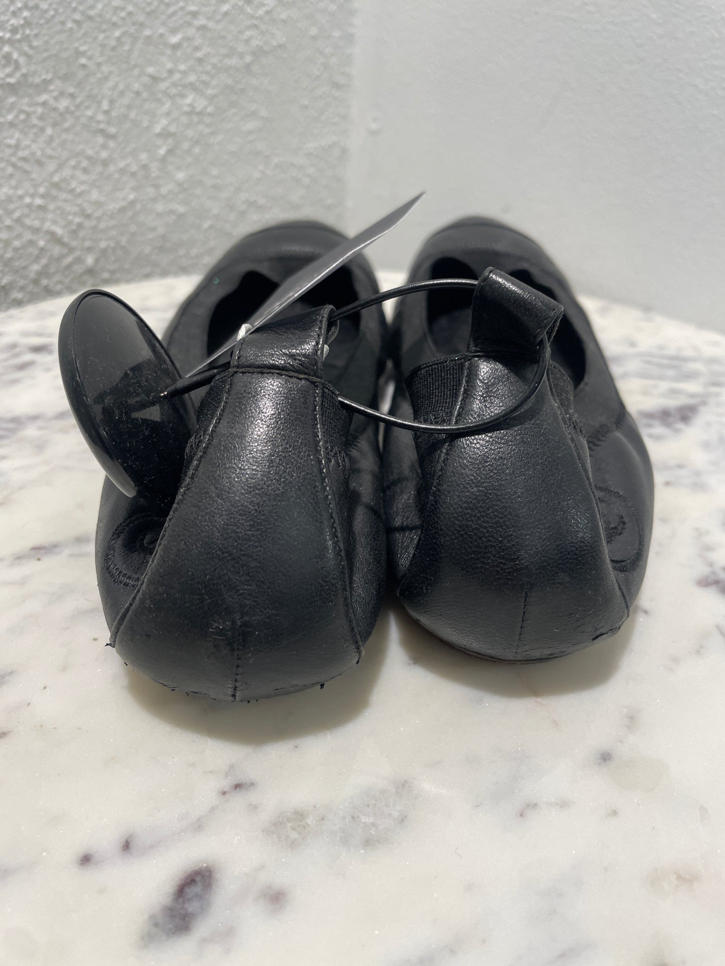 Chanel Ballerinas – Black Leather with Elastic Trim - EU 38