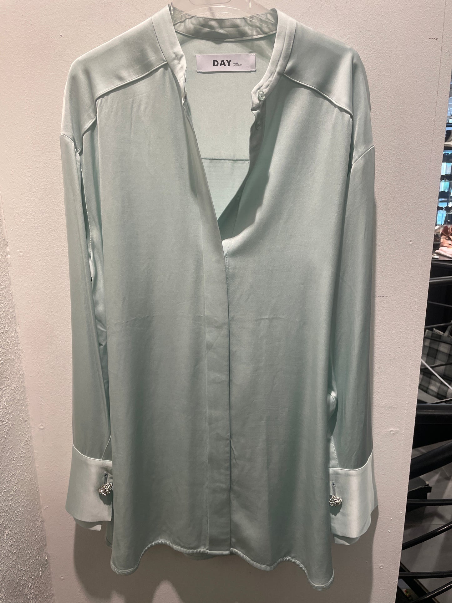 DAY Birger et Mikkelsen - Silk Shirt –  Mint Green - M