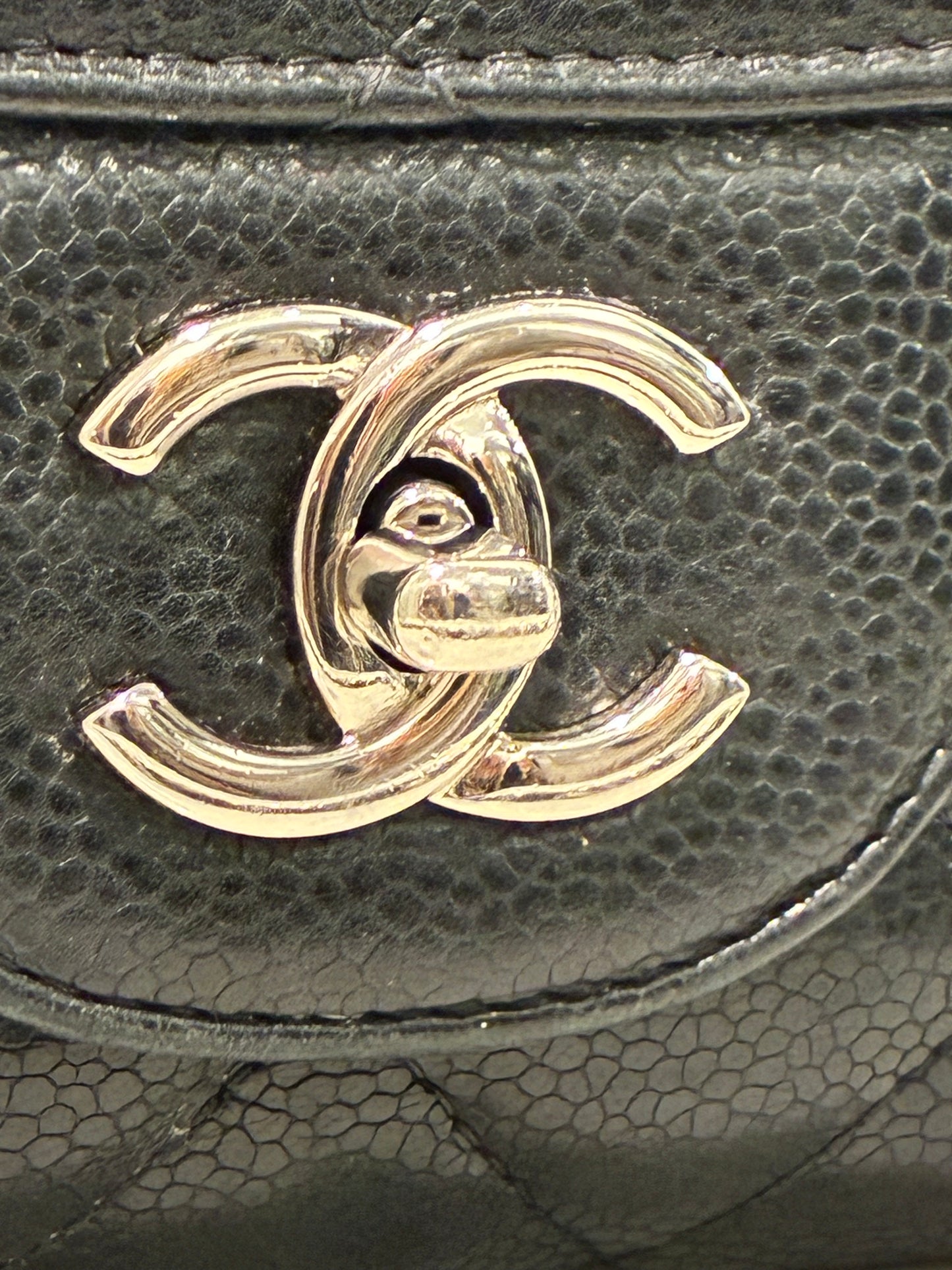 Chanel Jumbo Classic Single Flap – Black Caviar & Silver Hardware