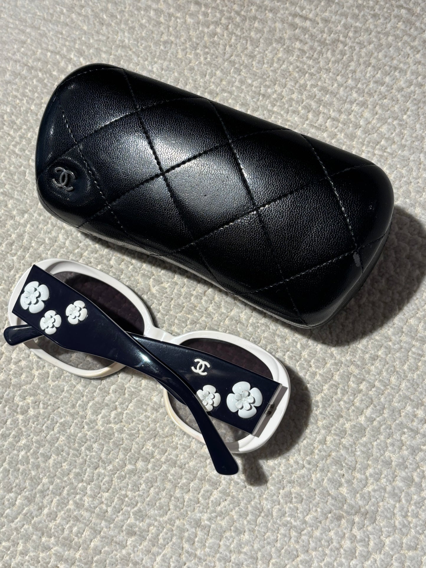 Chanel Sunglasses - Dark Blue w. Camelias