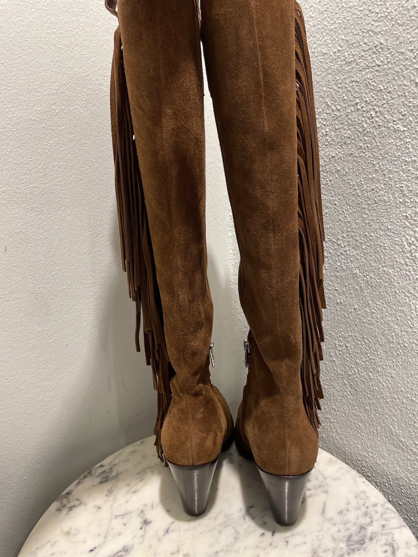 ASH Fringe Suede Boots - 38