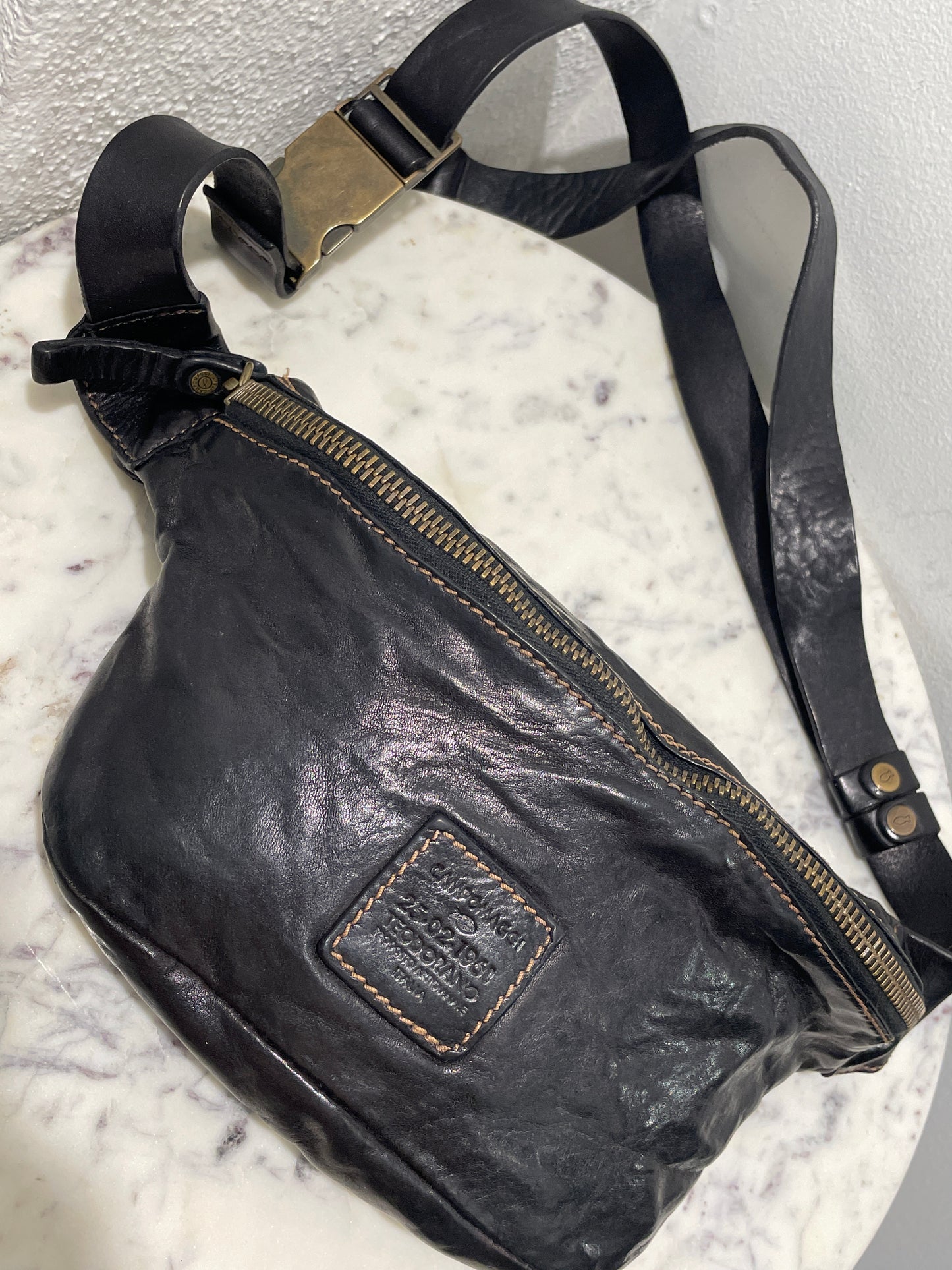 Campomaggi Leather Belt Bag – One Size / Dark Brown
