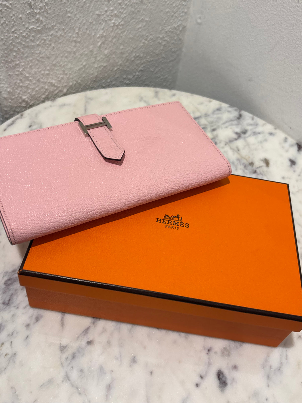 Hermès Béarn - Rose Sakura w. Palladium Hardware