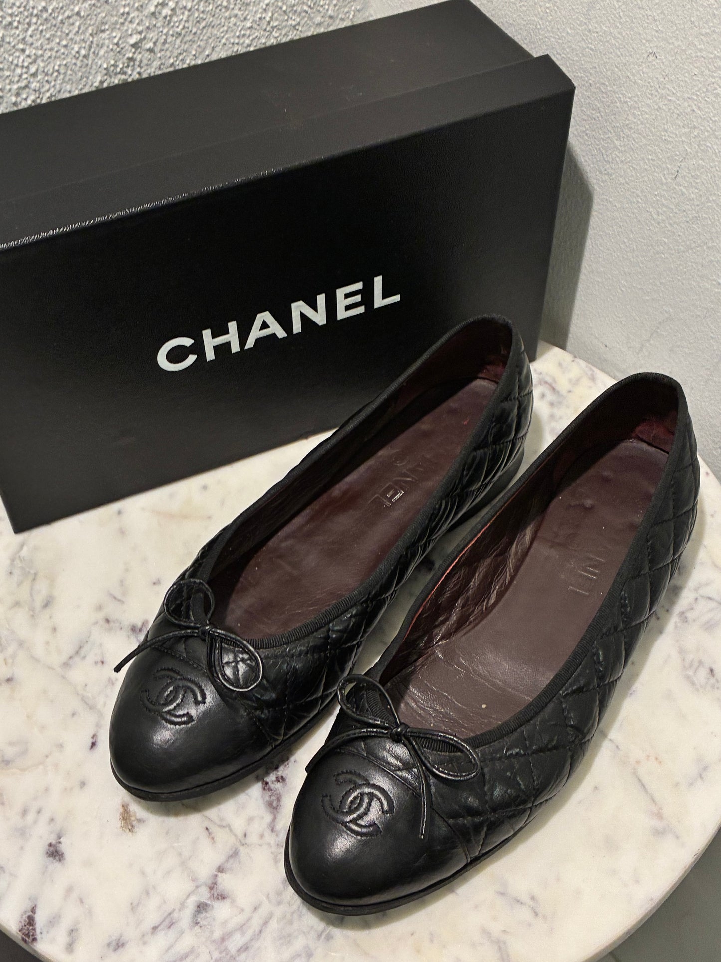 Chanel Ballerinas - Black Quilted La - EU 41C